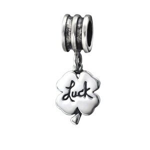Sterling Silver Lucky Clover Charm Pendant 4 Leaf​